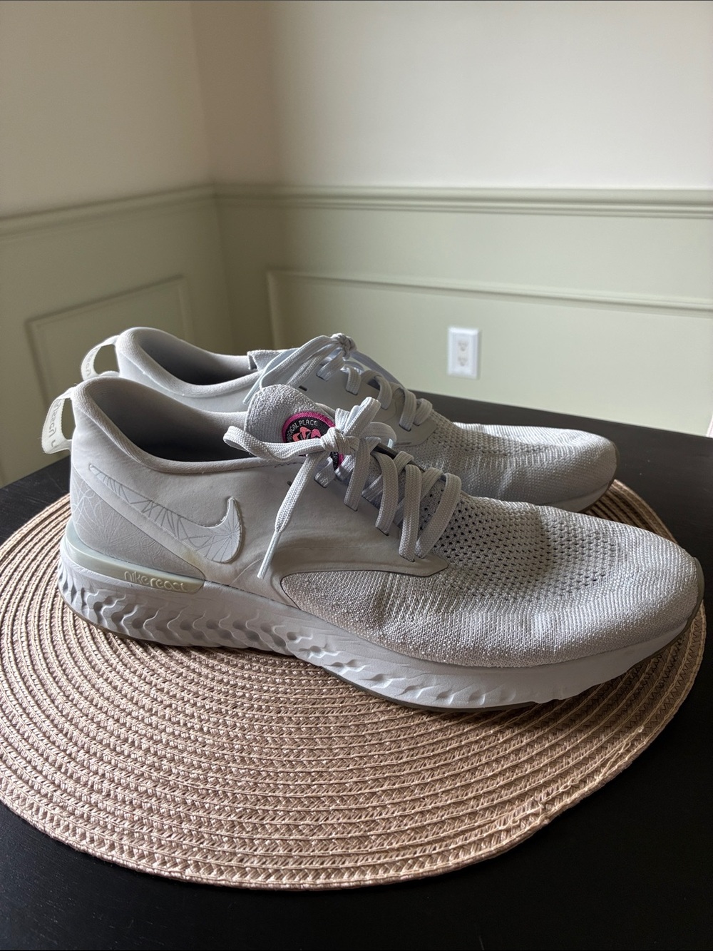 Nike White Odyssey React Flyknit 2